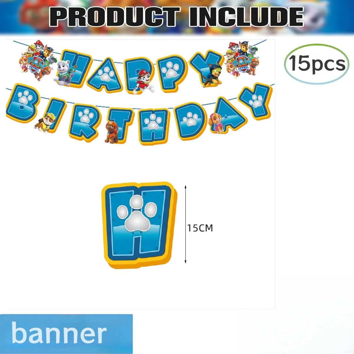 Paw Patrol Geburtstagsparty-Dekoration, Einweggeschirr, Hundetischdecke, Teller, Becher, Serviette, Paw Patrol Partygeschenke, Geschenke, Zubehör – Detail 12