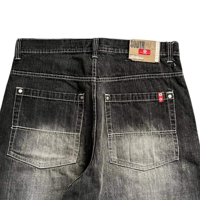 Y2K Vintage Fashion Solid Color Washed Casual Denim Shorts summer jeans shorts Gothic Harajuku Hip Hop High Waist Wide Leg Shorts Men Wear