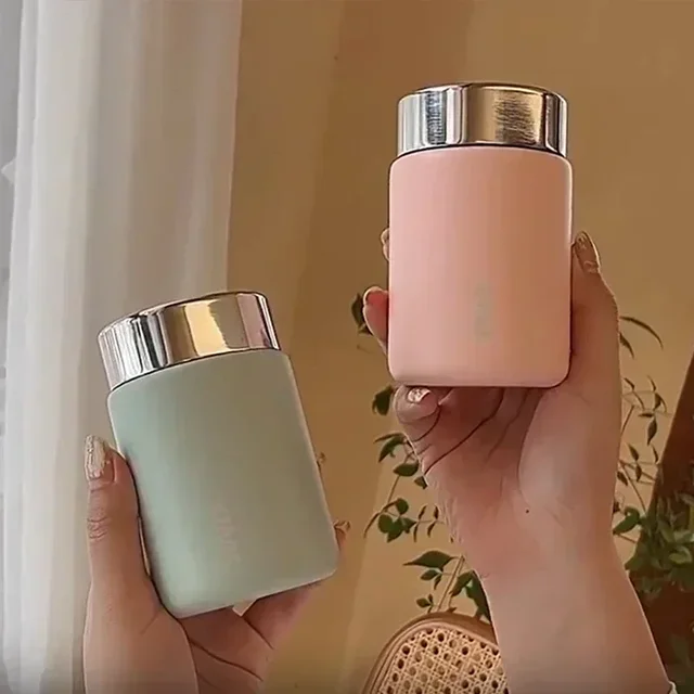 230ml Mini Stainless Steel 316 Thermos Mug Fashion Portable Pocket Vacuum Flask Coffee Tea Thermal Water Bottle Tumbler 2