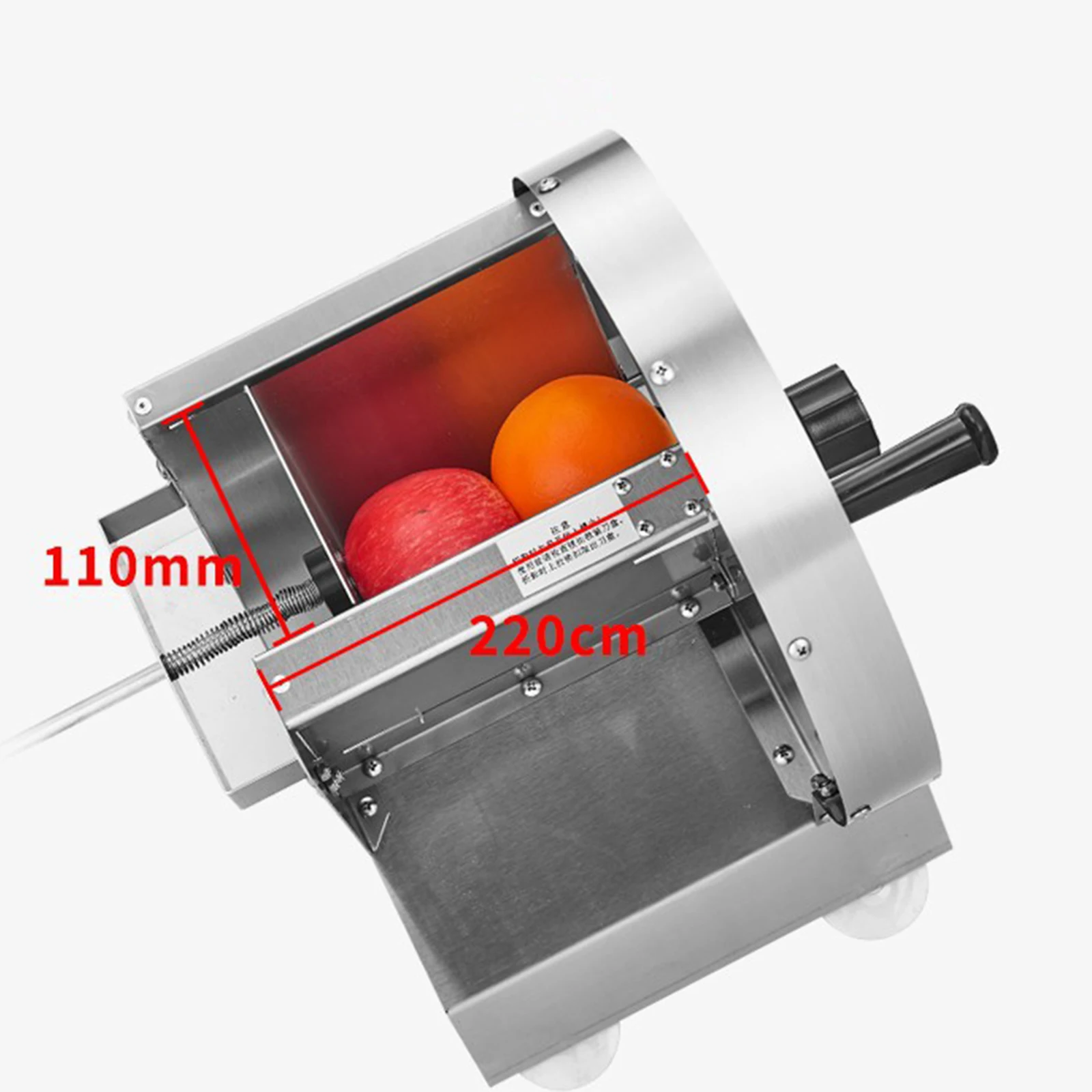 Commercial Manual Fruit Slicer 0.2~1.0mm Adjustable Thickness Stainless Steel Manual Vegetable Slicer for Potato Lemon Fruit