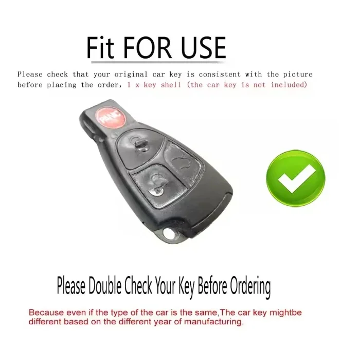 Luxury Car Key Fob Cover Case - Black/White/Carbon Fiber Finish