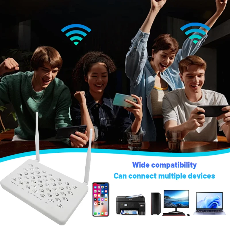 F460V6 Optical Network Terminal English Version 1GE+3FE+1POTS+USB+WIFI FTTH ONT Optical Terminal Wireless 2.4G