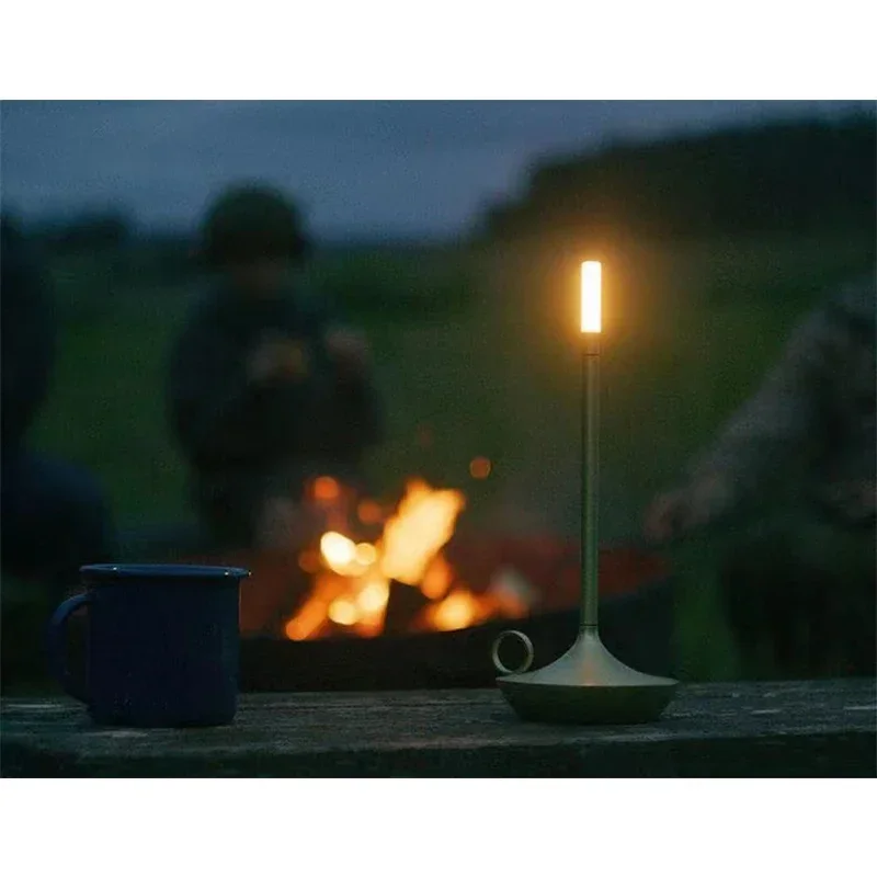 Table Lamp for Bedroom Rechargeable Wireless Touch Lamp Camping Candle Creative Lamp Rechargeable USB-C Deskbar Table 5
