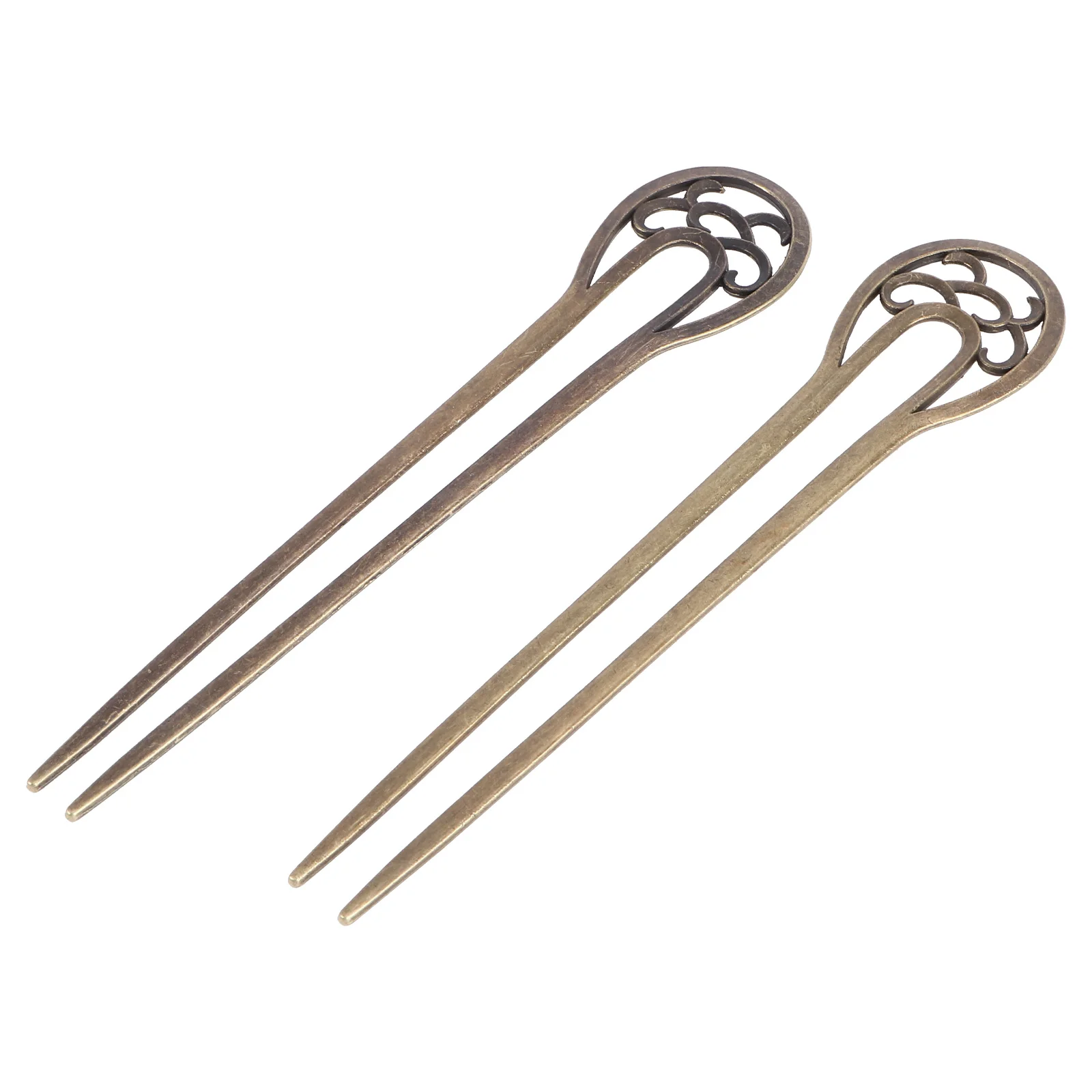 

2pcs Vintage Hair Forks U Shaped Hair Sticks Alloy Hair Hair Chopsticks for