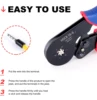 HSC8 16-6 0.08-16mm² 30-5AWG Tubular Terminal Crimping Tools Mini Pliers Crimping of Large Size Terminals Electrical Clamps Set 5