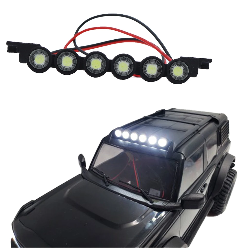 

RCGOFOLLOW, пластиковая крыша, фонари для крыши, радиоуправляемые фонари для крыши 1/18 Rc Crawler TRX4M, обновленные детали Bronco