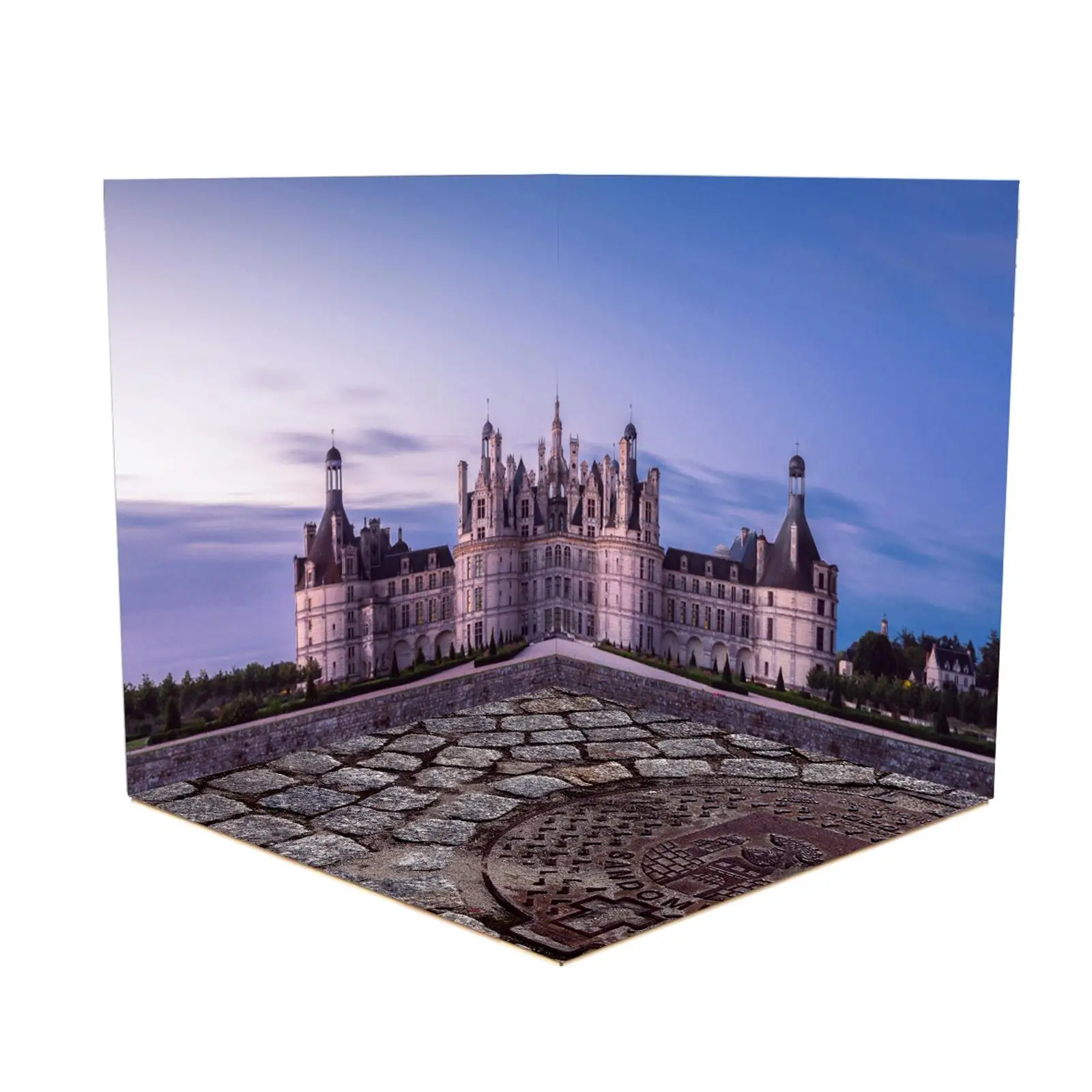 Décors De Fond Miniature 1/12 Pour Scènes Voitures Jouets - Neuf, 21.5x21.5cm