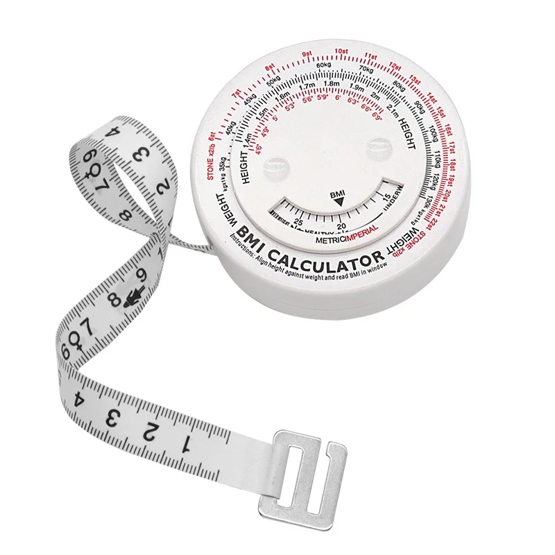 BMI Calculator Automatic Telescopic Tape Measure Body Measuring Tape Centimeter Sewing Ruler Tools