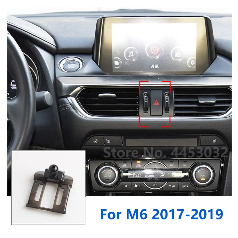 17mm Special Mounts For Mazda 6 Atenza Car Phone Holder GPS Supporting Fixed Bracket Air Outlet Base Accessories 2004-