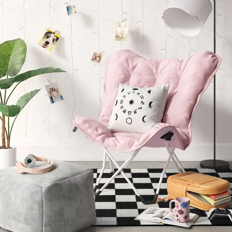 Living Room Chair Butterfly Chair Comfortable Lazy Small Sofa Backrest vanity chair for bedroom single sofa