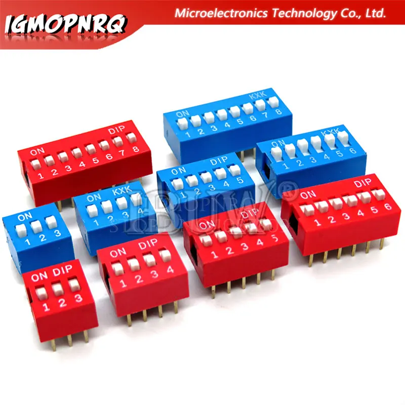 10PCS Blue Slide-Type Toggle Switch Module