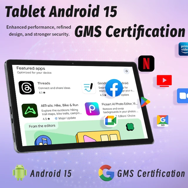 2025 10.95" Android 15 Tablet 12GB RAM 128GB ROM 4