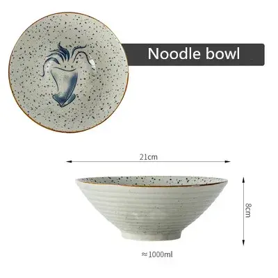 Japanese household ceramic rice bowl noodle soup dessert bowl Korean ice bowl creative retro tableware hat bowls zero waste - Image 7