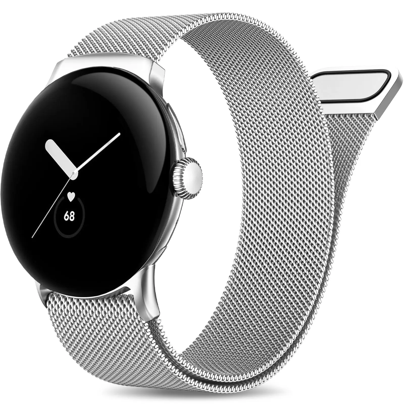 Elegant Milanese Loop Stainless Steel Watch Band - Compatible with Various Models