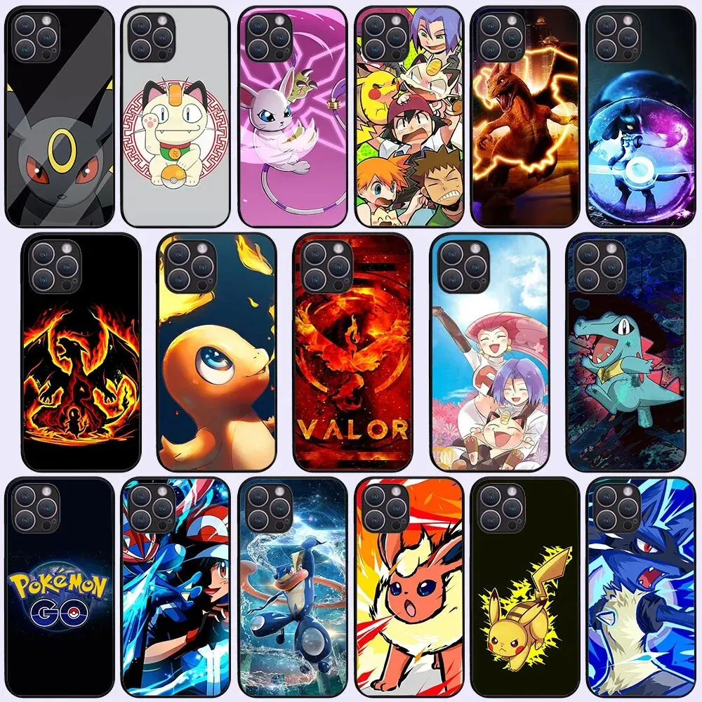Kp-17 Cool Custodia Morbida In Silicone Pokemon Per Iphone 11 12 13 Mini 14 Pro Max Plus