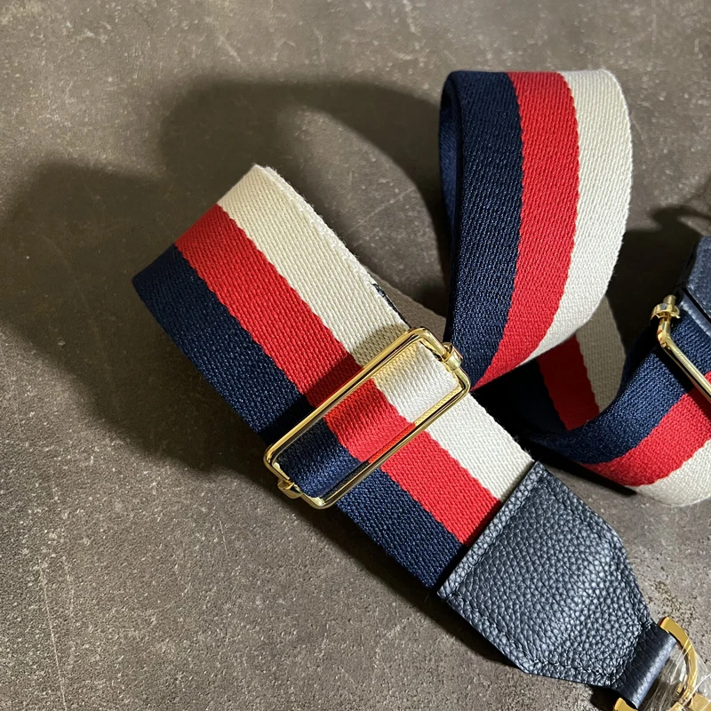 Custom  Leather Diagonal One-Shoulder Adjustable Bag Strap DIY Ladies Shoulder Strap Luxury Short Handle Strap Bag Accessories