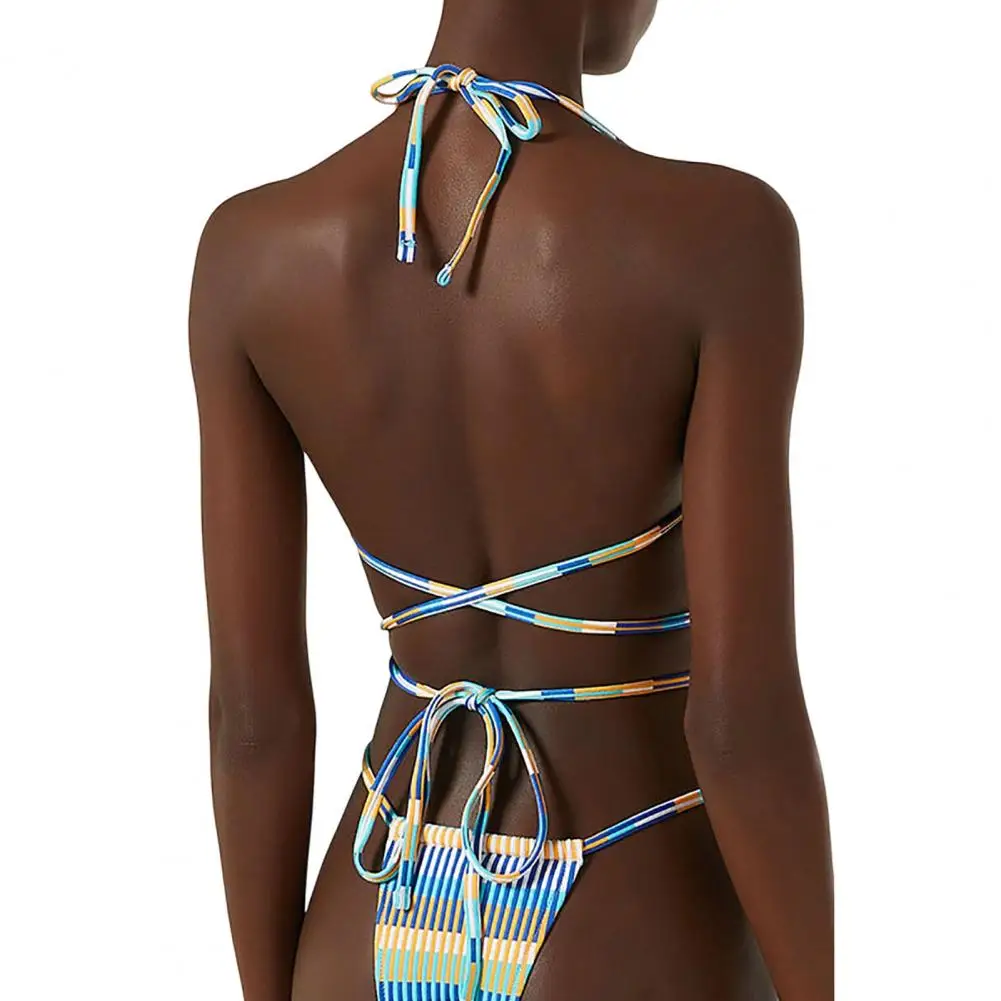 

1 Set Sexy Split Type Without Steel Support Refreshing Printing Lady Swimsuit Vacation Accessory Women Swimwear Bathing Suit