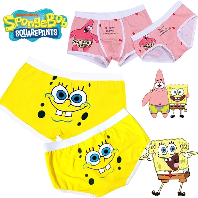 Hot SpongeBob Panties Cotton Underpants Sexy Panties for Women Men Briefs  Comfortable Couple Shorts U Convex Pouch Plus L-2XL - AliExpress