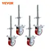 VEVOR 4 Pack 5Inch Scaffolding Swivel Caster Wheels with Dual Locking Brake Heavy Duty 260-1100LBS Capacity for Industrial Tools 1