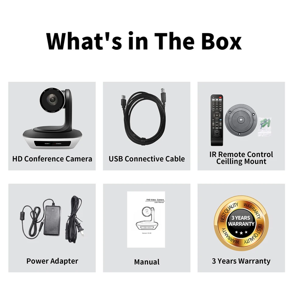 Best Full HD1080P Fixed Focus 3 10 20x Zoom USB2.0 PTZ Video Conference Camera Live Streaming Broadcast Confer System Equipment