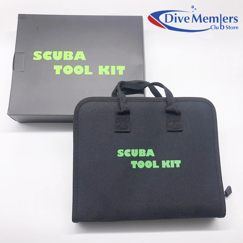 Special Offer Scuba Tool Kit Box with Mutifunctional Repaired Set For Diving Center Free Zipper Pouch Diving Tank Valve Repair
