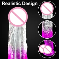 Multi Size Transport Dildo für Frauen Silikon realistische gefälschte Schwanz weibliche Mastur bator mit Saugnapf Dildo Sexspielzeug für Frauen 3