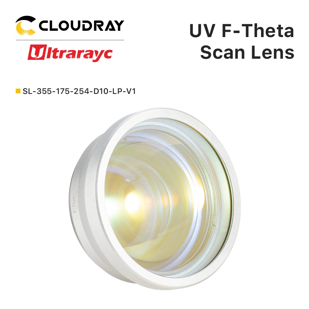 YAG 파이버 레이저 갈보 시스템용 Ultraray UV F-theta 렌즈, 레이저 F100-F420, M85 스캔 필드, 70x70-300x300mm, 10CA, 355nm 초점 렌즈