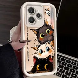 Cat Print Shockproof Silicone Case - Flexible Protective Cover for Realme 15 Pro (HFTYJTMAO001)