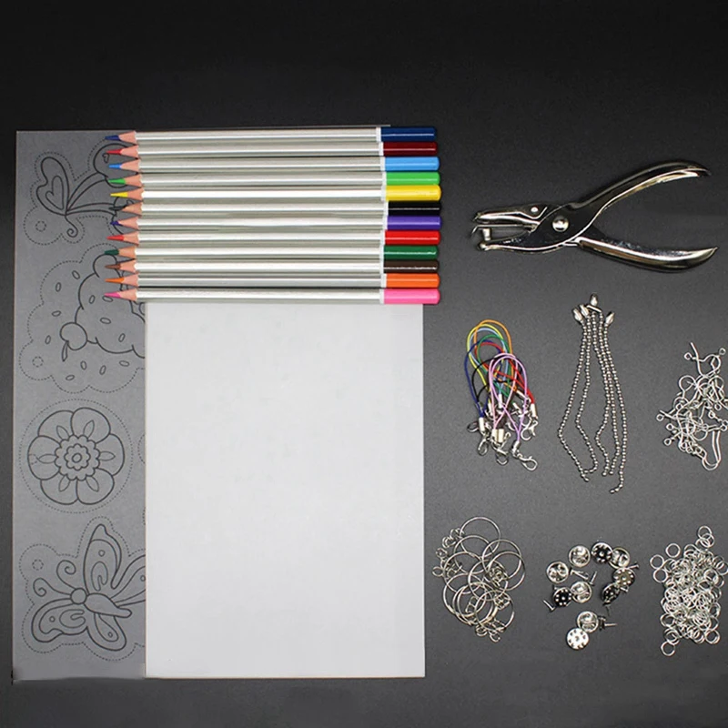 Shrink Plastic Material Package Replacement DIY Lead Hand Made Heat Shrinkable Sheet Hairpin Flower Hanging Craft Material