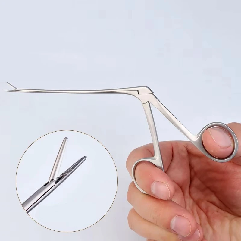 Medical Ear Wax Pick Tongs Earwax Remover Micro Alligator Crocodile Forceps Earpick Nose Operational Cleaner Clip