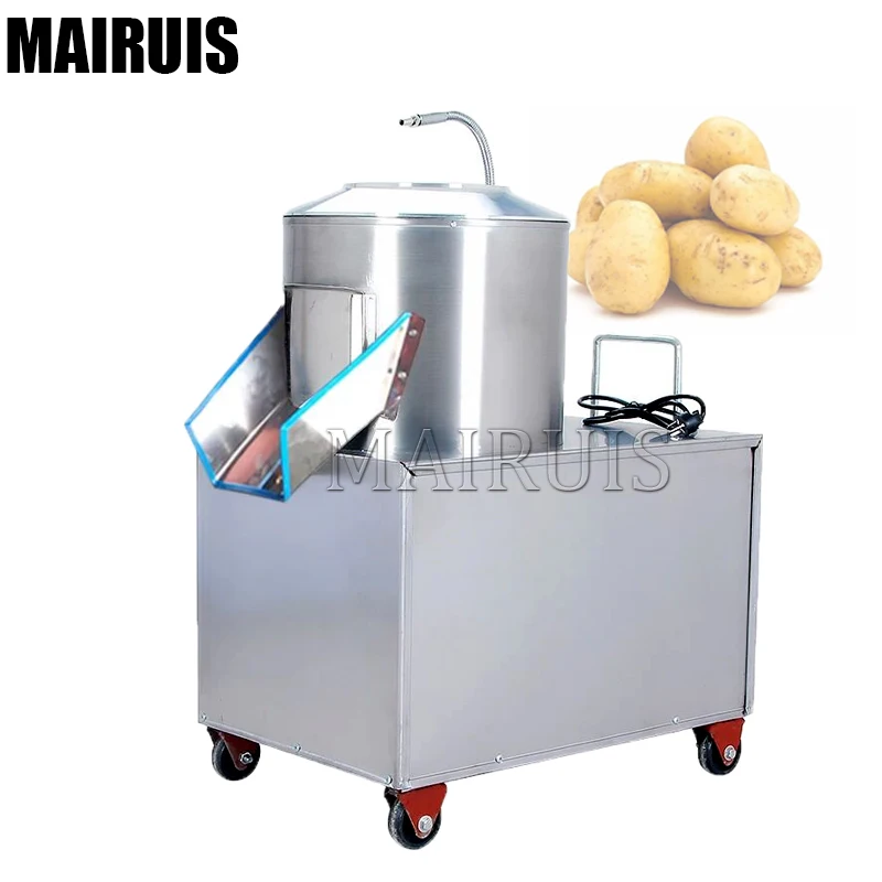Industrial Potato Chips Cleaning Peeling And Cutting Machine 6