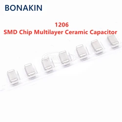 50PCS 1206 120PF 50V 100V 250V 500V 1000V 2000V ±5% 121J C0G NPO SMD Chip Multilayer Ceramic Capacitor