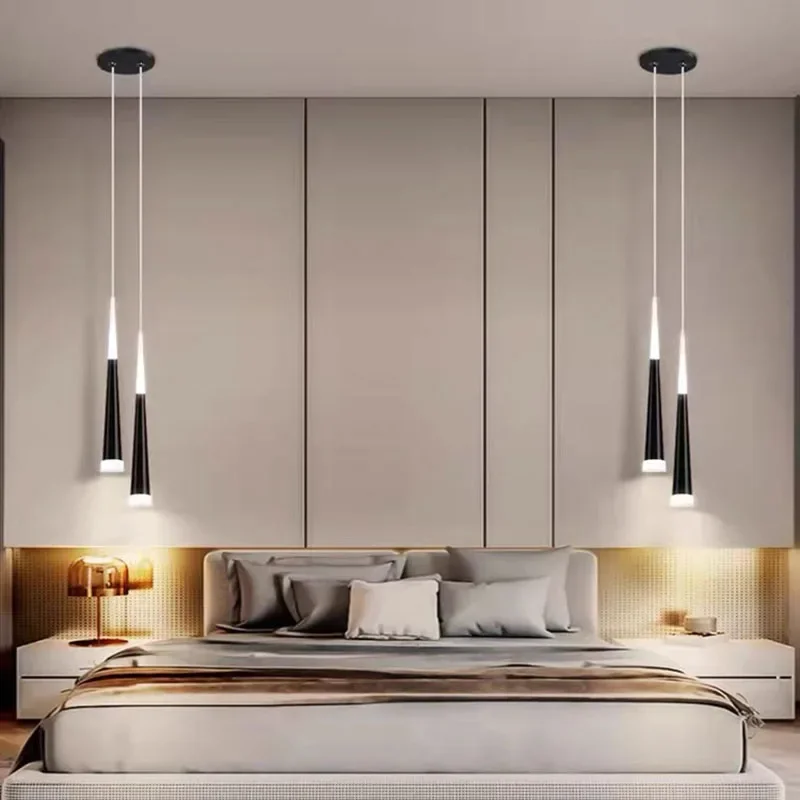 Nordic LED Pendant Lamp Bedroom Bedside Modern Pendant Light Living Room Long Hanging Wire Chandelier Indoor Home Decor Fixture - Image 5