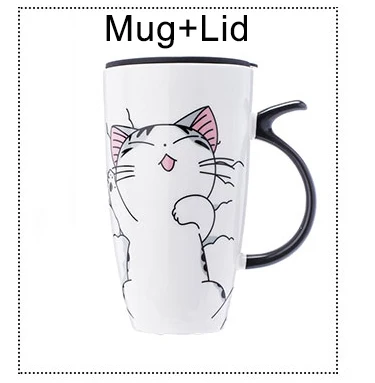 أدوات الشرب 600 مللي كوب سيراميك على شكل قطة إبداع...