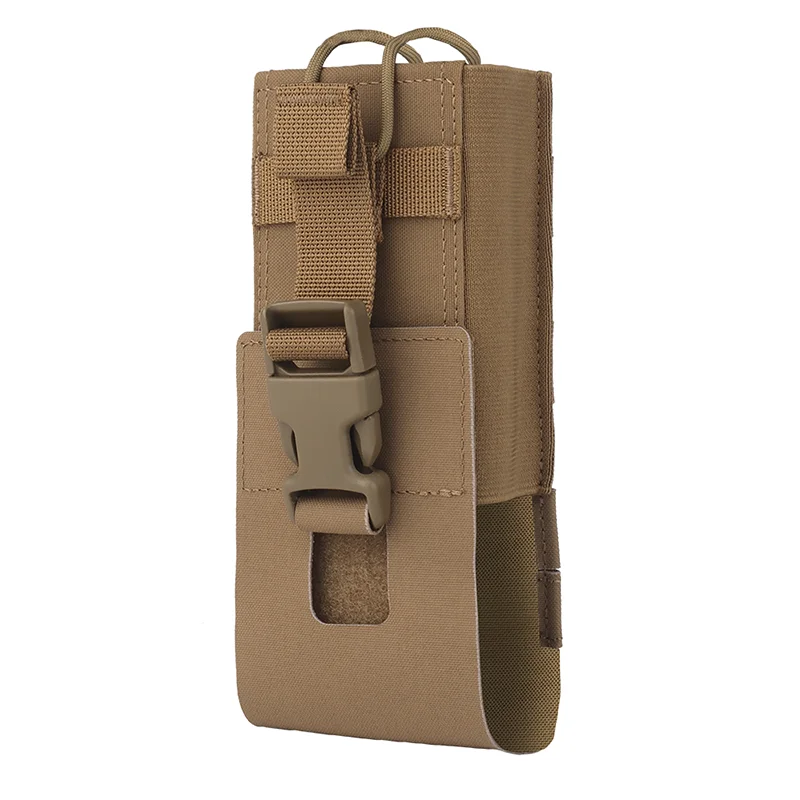 Leichte MOLLE-Radiotasche, Schnellverschluss-Universalhalter für PRC-152/148/163 Walkie Talkies, Outdoor-Airsoft-Nutzung aus Nylon – Detail 7