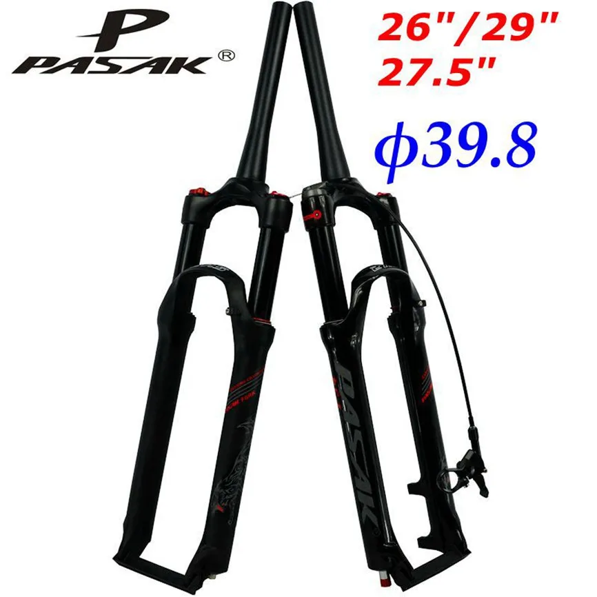 Pasak Mtb Bike Front Fork Suspension 26/27.5/29inch 11/2 Spinal Canal 39.8 Gas Air Forks Oil