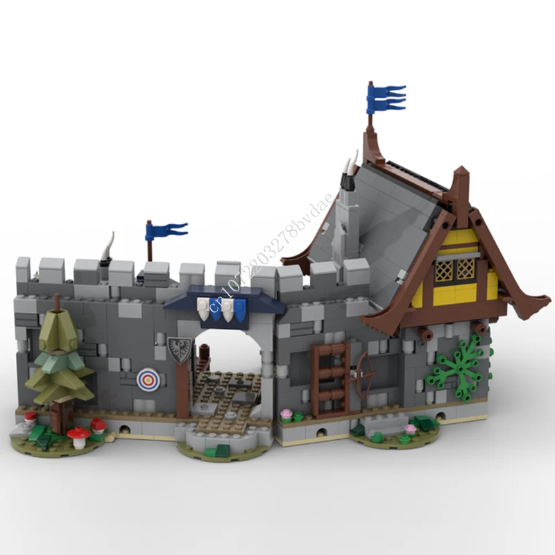 

Новинка 1226 шт. модель средневекового замка MOC, черные Соколы, гавани, строительные блоки, технологические кирпичи, сборные игрушки «сделай сам», праздничные подарки