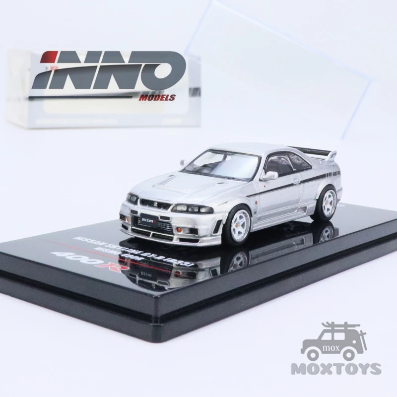

INNO 1:64 NISSAN SKYLINE GT-R (R33) NISMO 400R Sonic Silver Diecast Model Car