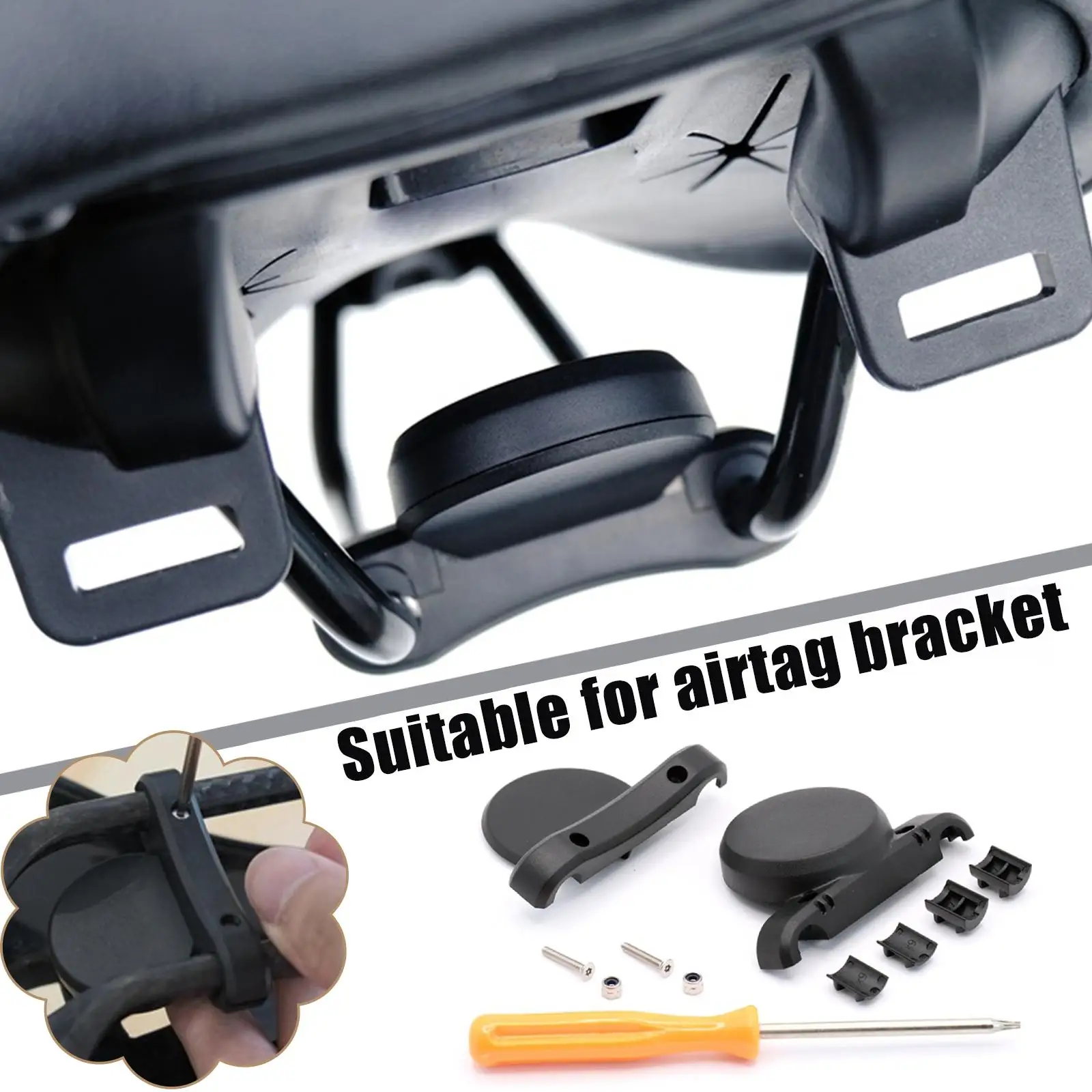Bike Holder Bracket Mini Bike Holder Bracket Protective Air Tag Anti-theft Gps Tracking Bicycle Water Bottle Mount Protect Slelf For Airtag