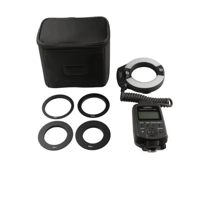 Original YONGNUO YN14EX Macro TTL Speedlite LED Flash Light Adapter Ring LCD Screen Camera Canon EOS DSLR Cameras
