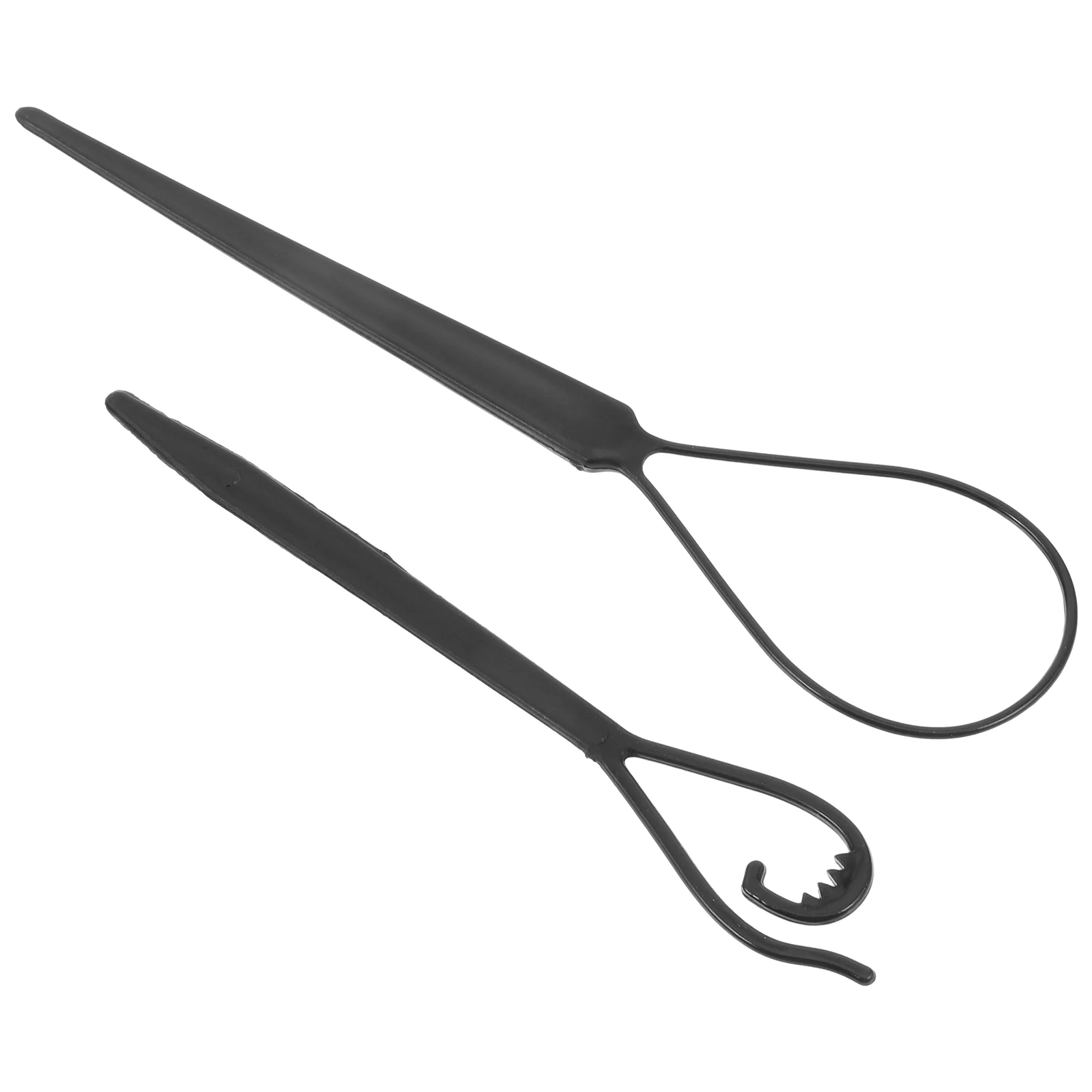 2Pcs Hair Styling Tool Acrylic Threader Pull Through Braiding Tools for Women Hairstyles Ponytails Wedding