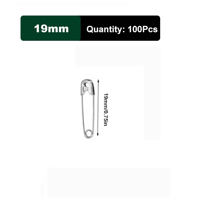 Durable Rust-Resistant Silver Safety Pins for DIY Crafts and Sewing Accessories (50/100 Pack)