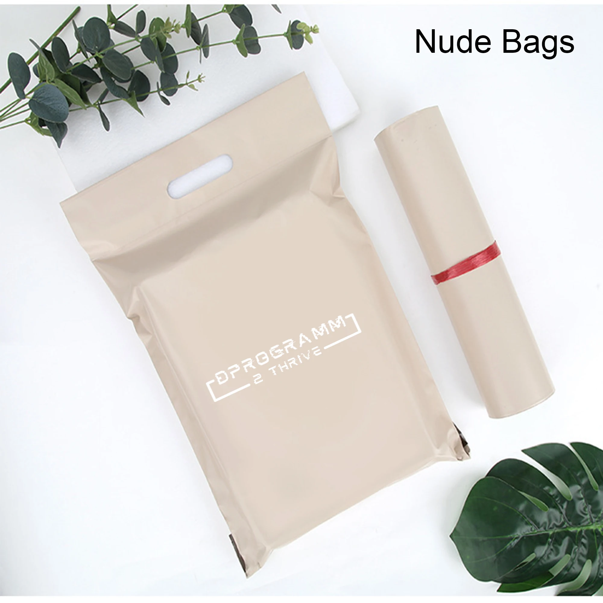50pcs 사용자 정의 가방 처리 가방 셀프 인감 접착 저장 봉투 플라스틱 폴 리 봉투 우편물 우편 우편물 가방 사용자 지정 브랜드 로고