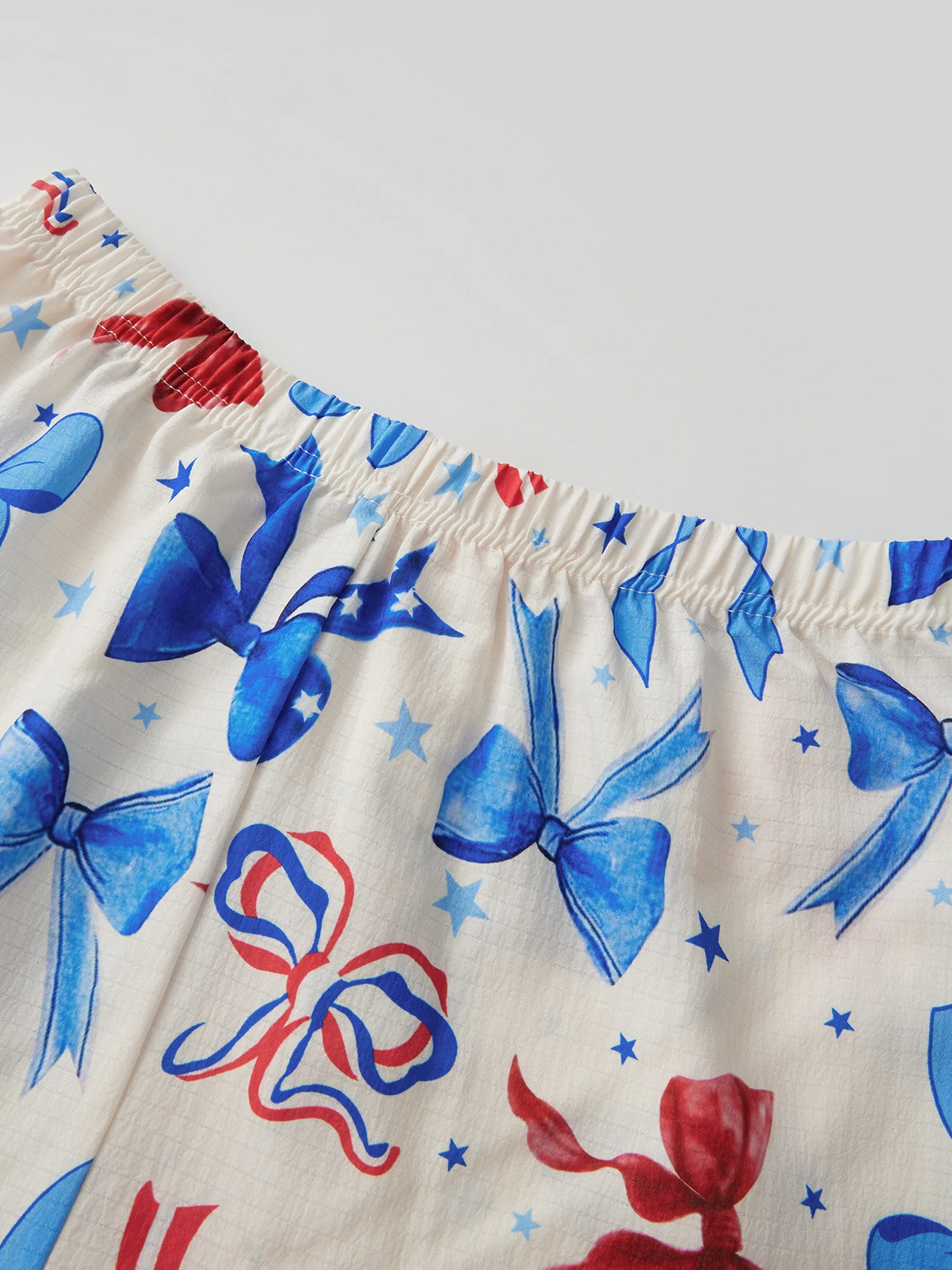 Women s 4th of July Pajama Set with American Flag Print Short Sleeve Top and Shorts Patriotic Sleepwear for Ladies