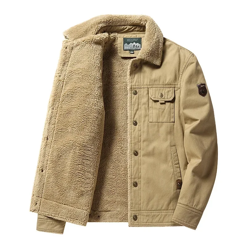 Thicker Warm Winter Jackets Men Cotton Casual Jackets Wool Liner Good Quality Outerwear Winter Coats Size 6XL Men Winter Coats 2