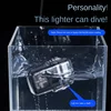 New Upgrade Transparent Shell Double Arc Windproof Waterproof Lighter USB Electronic Rechargeable Cigarette Lighter 4