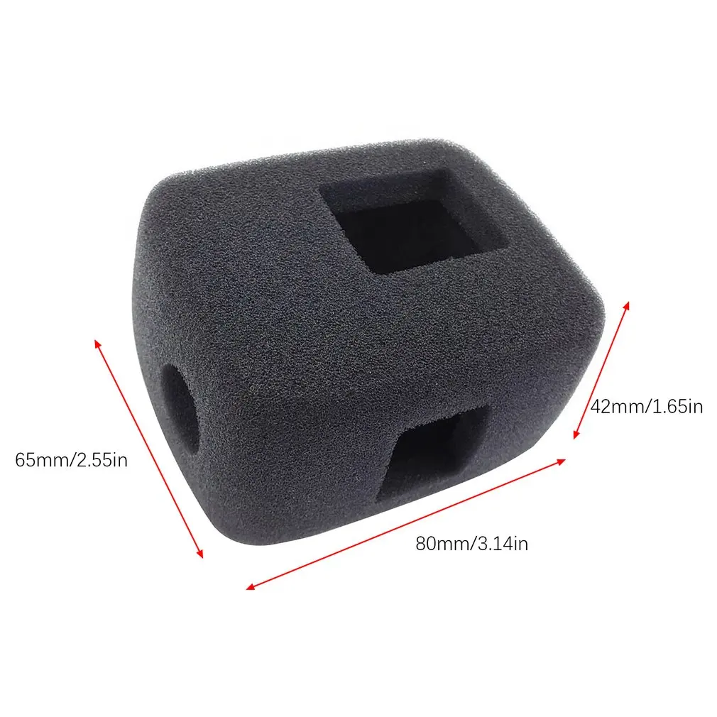 

For 7 6 5 Foam Windscreen 2018 Black Camera Sponge Protect Windproof Wind Foam Noise Reduction Cover Case