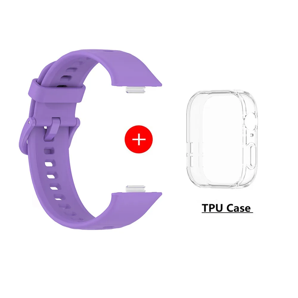Enhanced Silicone Watch Strap with Case and Screen Protector