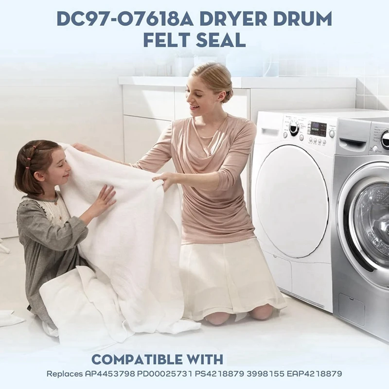 DC97-07618A 건조기 드럼 펠트 씰 (건조기 펠트 드럼 씰) DV45H7000EW/A2 DV42H5000EW/A3 DV42H5200EW 소매