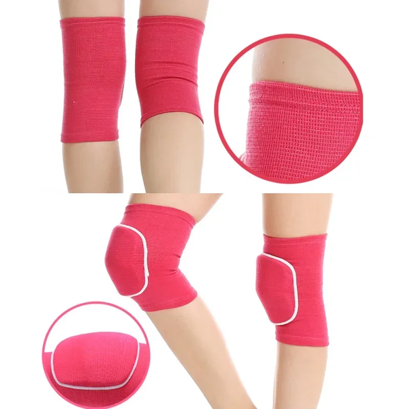 Sports Compression Knee Pads Elastic Knee Protector Thickened Sponge Support for Dancing roller volleyball Training Knees Brace